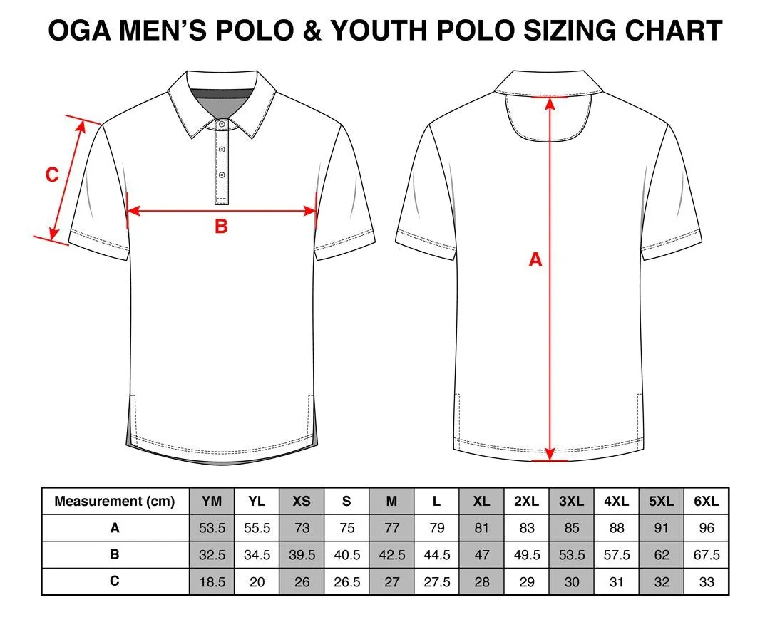 Scattered - OGA Youth Polo - White