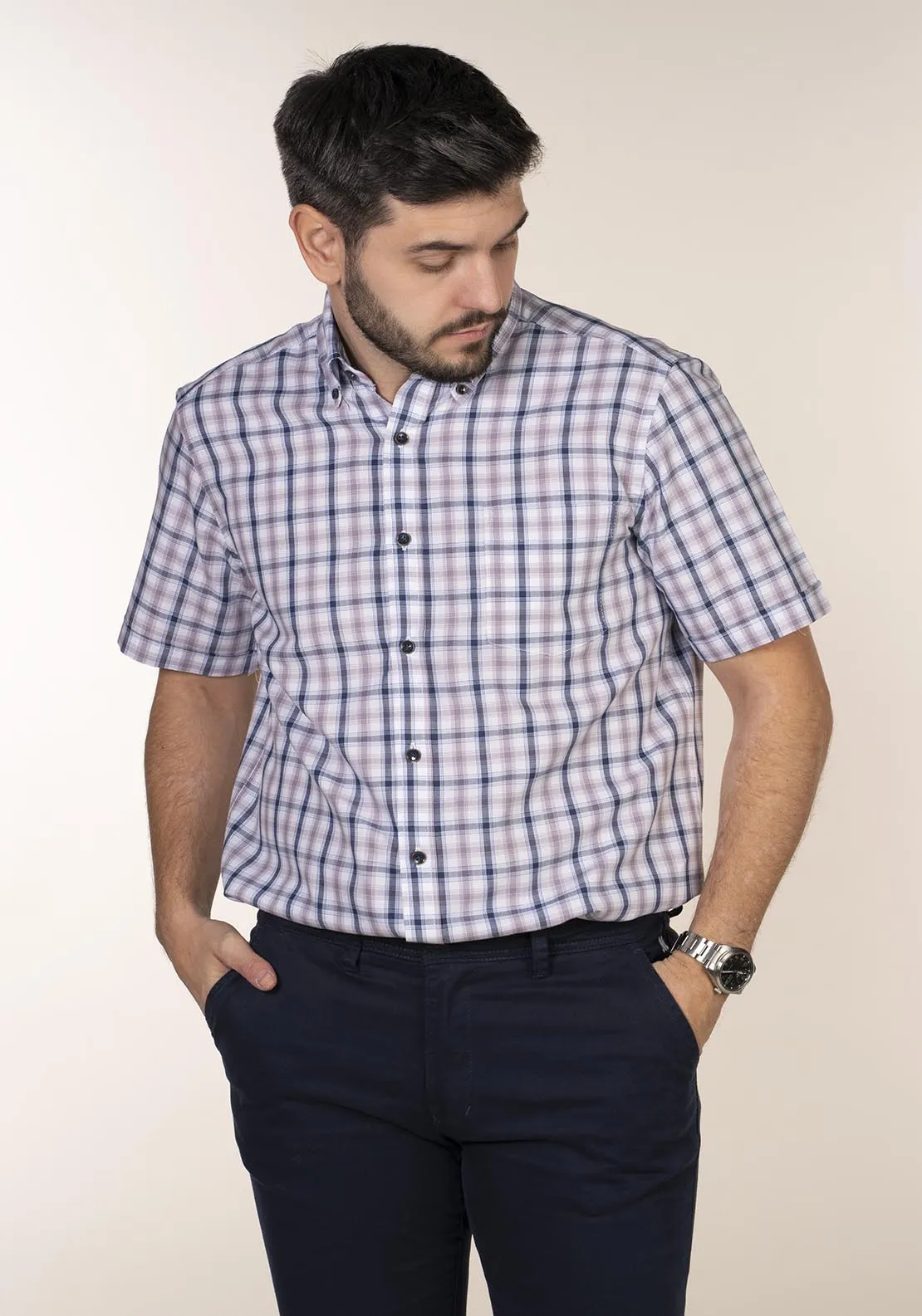 Short Sleeve Check Shirt