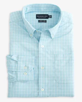 Southern Tide Men's brrr° Charleston Beaumont Plaid Intercoastal Sport Shirt - Rain Water