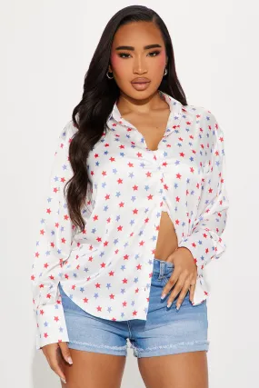 Star Girl Shirt - Ivory/combo