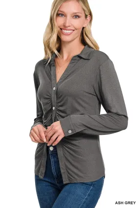 Stretchy Ruched Shirt