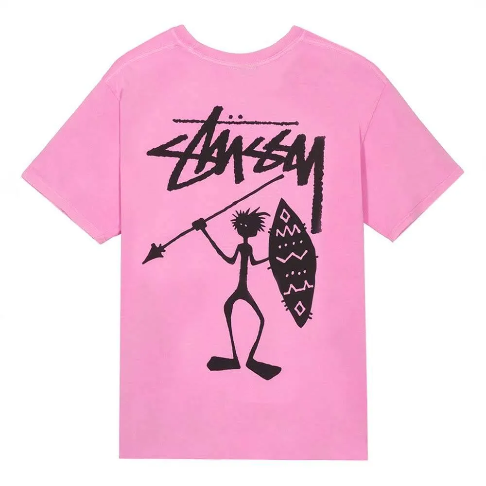 STUSSY TRIBEMAN PIG DYED TEE PINK 1904244