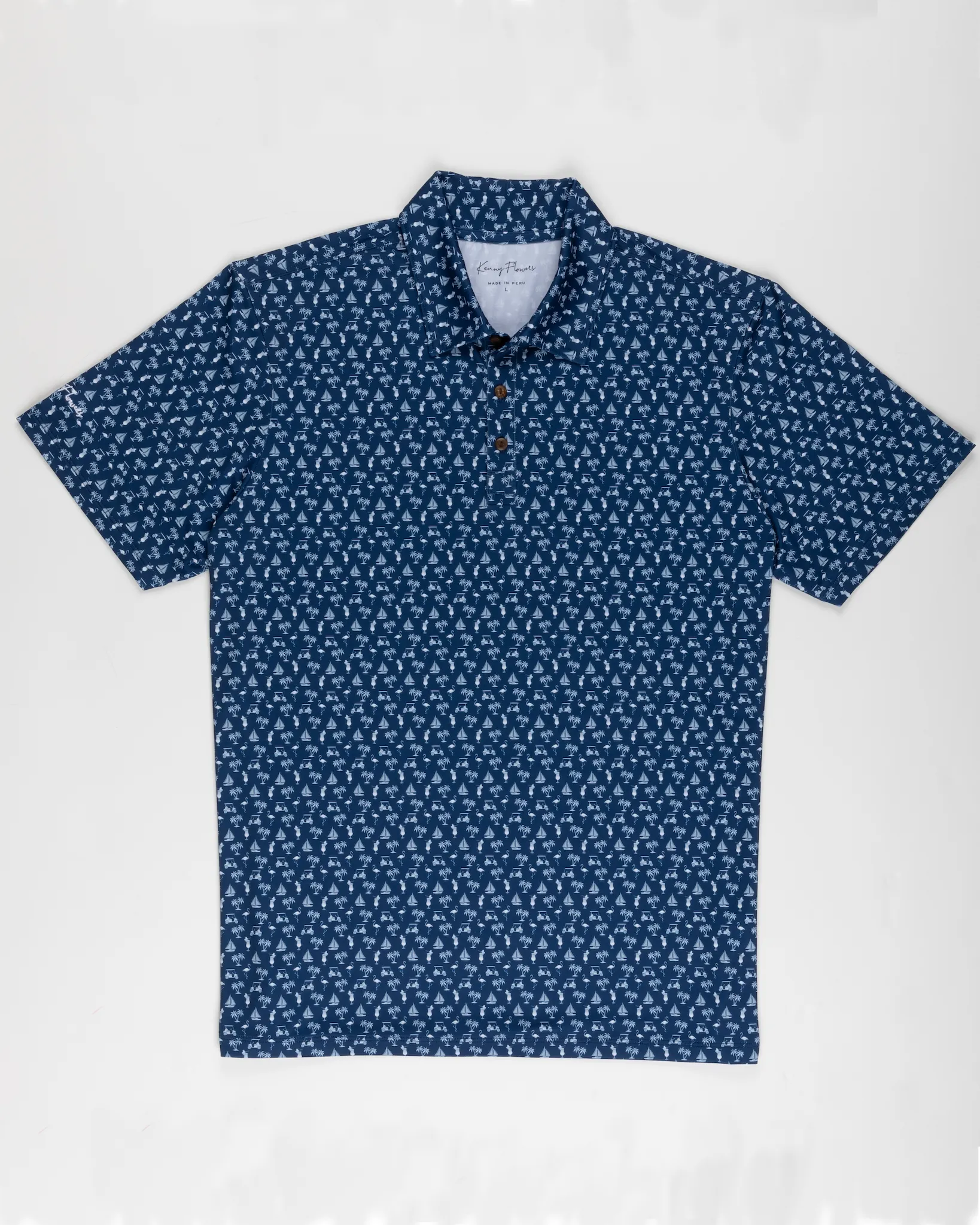 The Afternoon Round - Navy - Golf Shirt