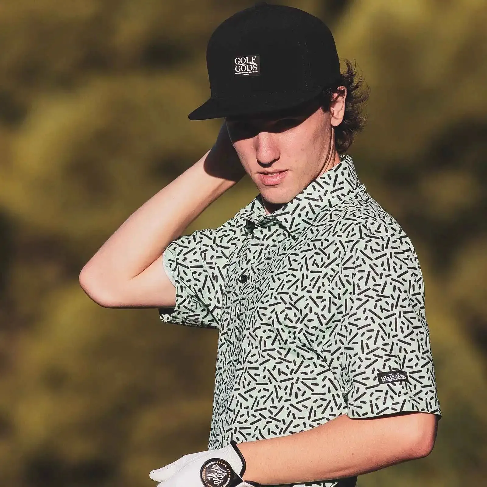 Throwback Cool Tech Performance Golf  Polo