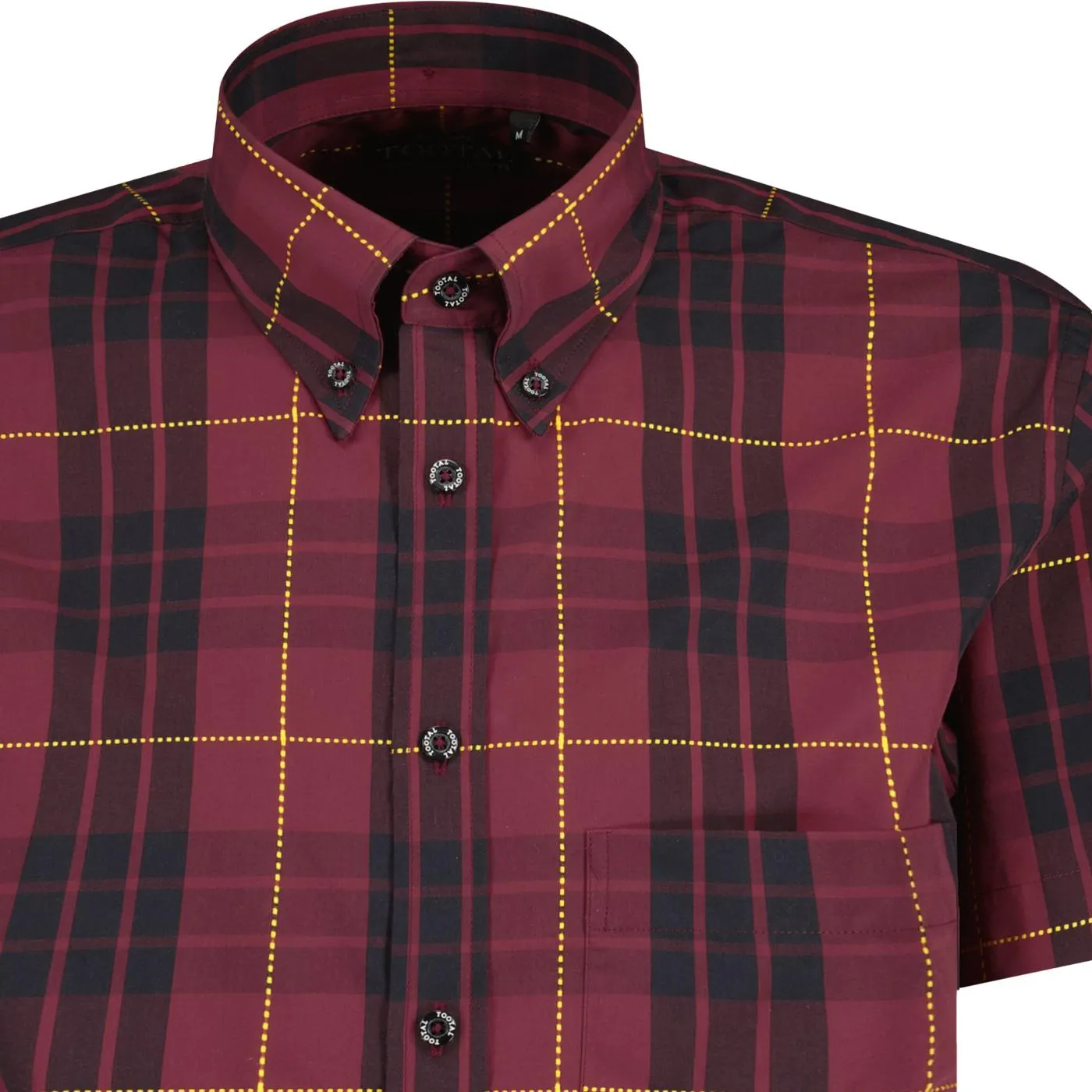 Tootal Stitch Check Shirt Oxblood