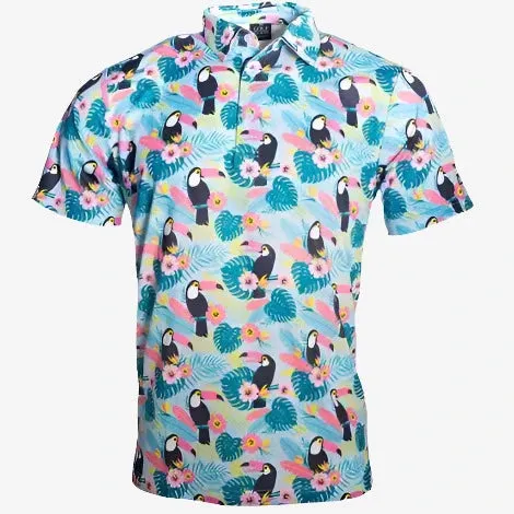 Toucan Cam Cool Tech Performance Golf Polo