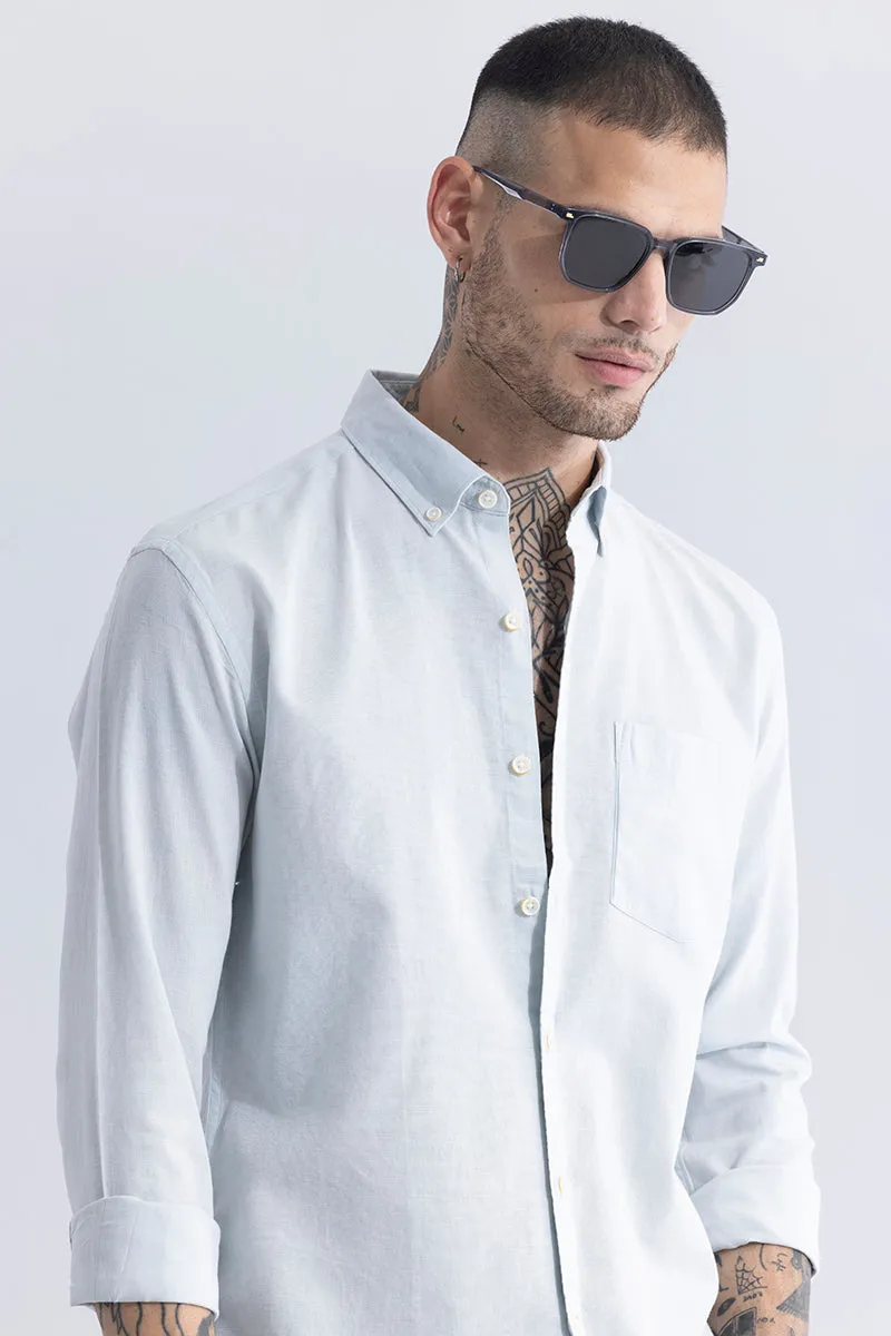 Trig Powder Blue Linen Shirt