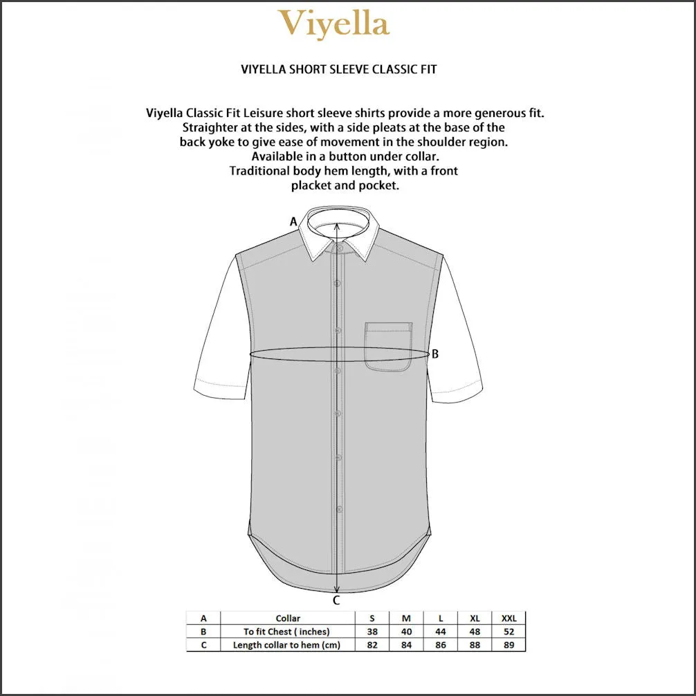 Viyella Pink Linen Short Sleeve shirt.