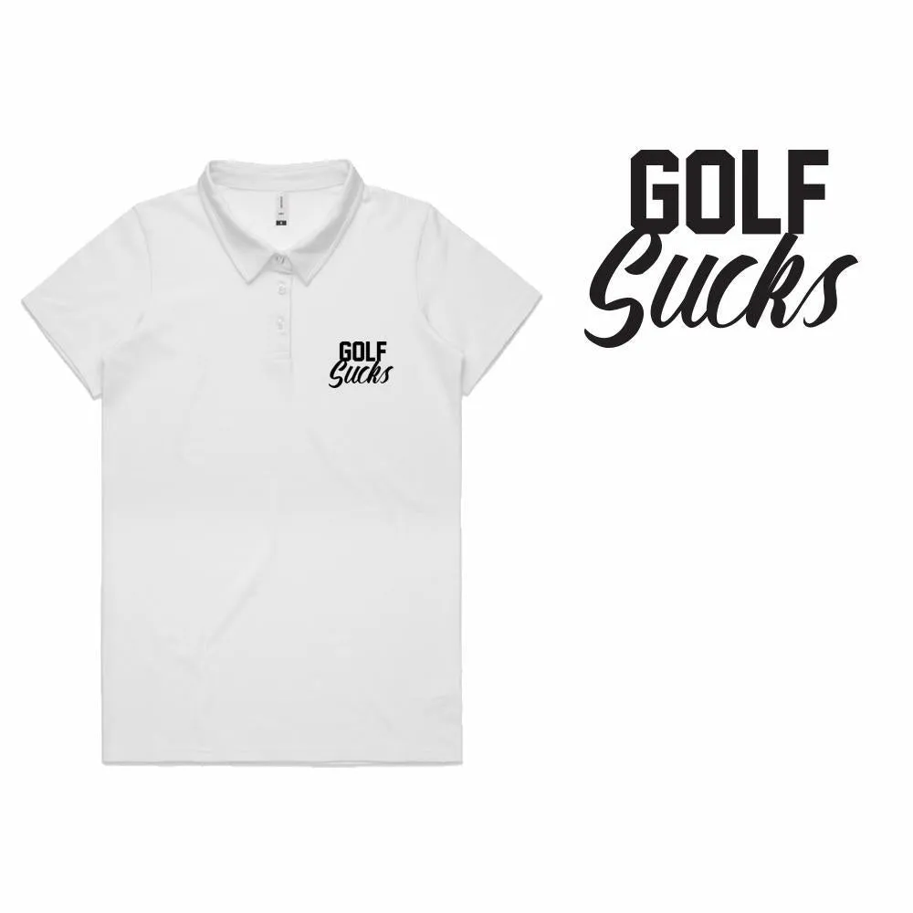 WOMEN'S Golf Sucks Performance Polo