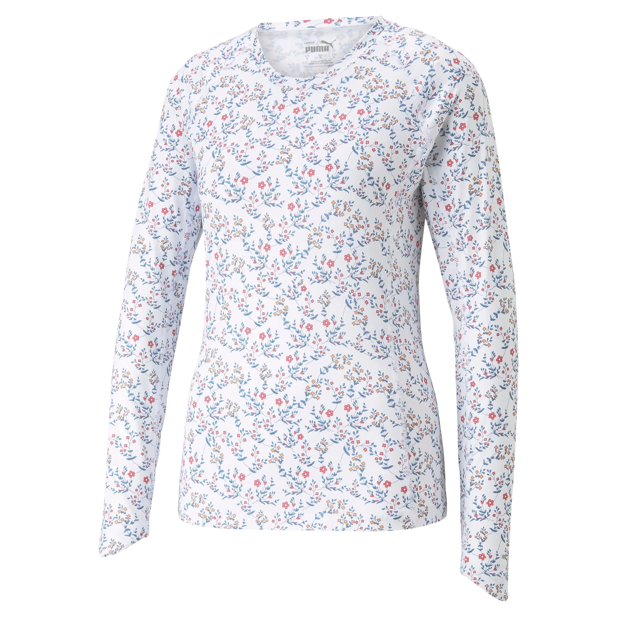 Women's YouV Micro Floral Crew Golf Shirt