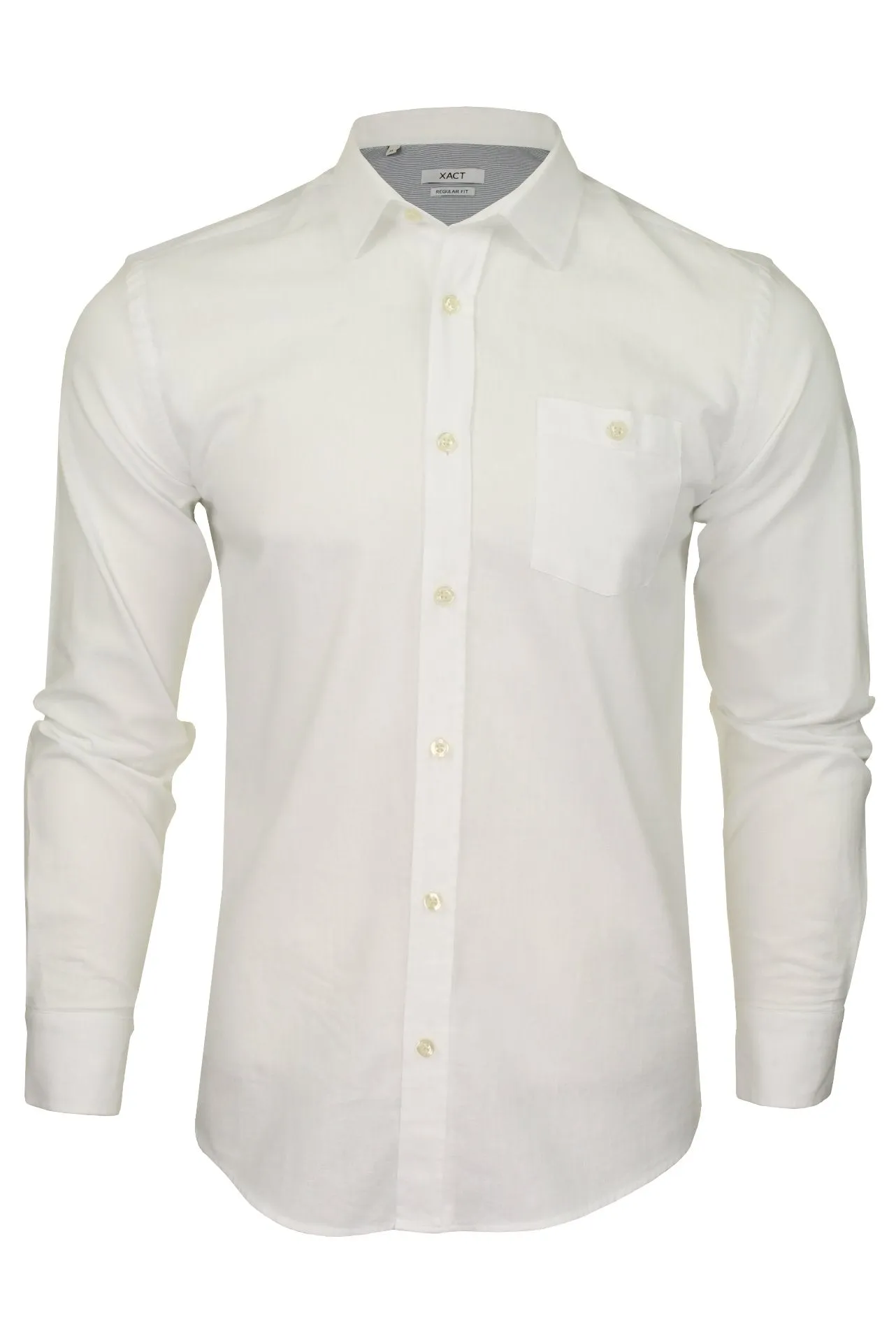 Xact Mens Linen Shirt - Long Sleeved