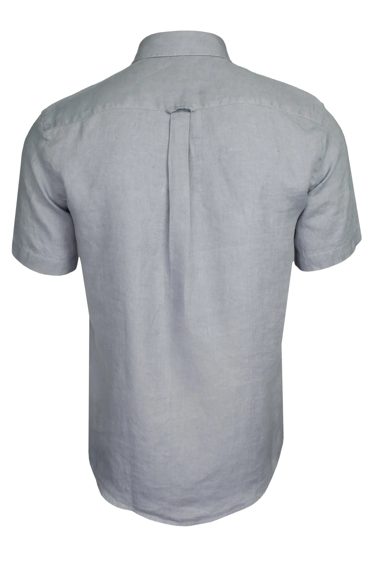 Mens Regular Fit 100% Pure Linen Short-Sleeved Shirt from Xact